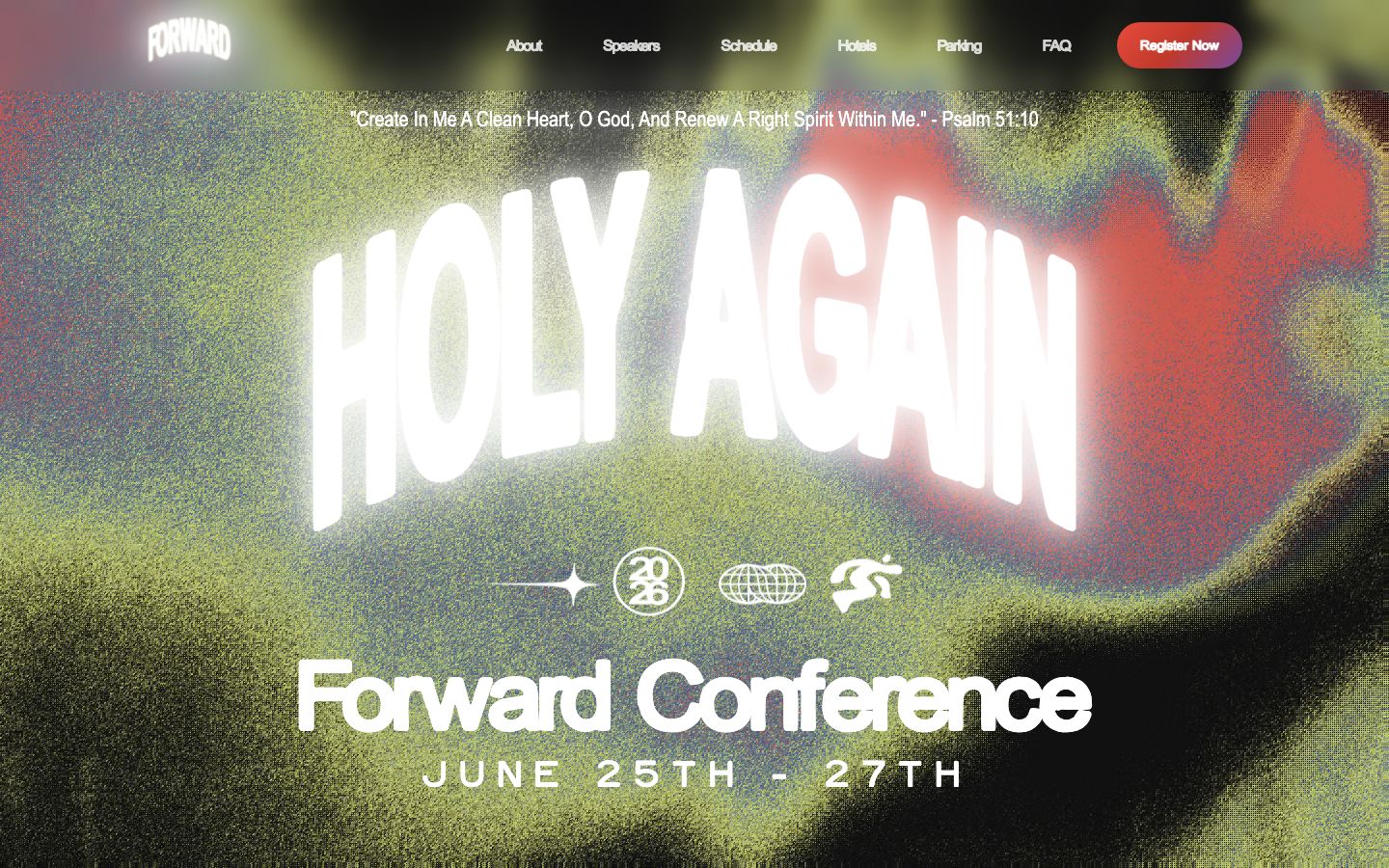 Forward Conference website